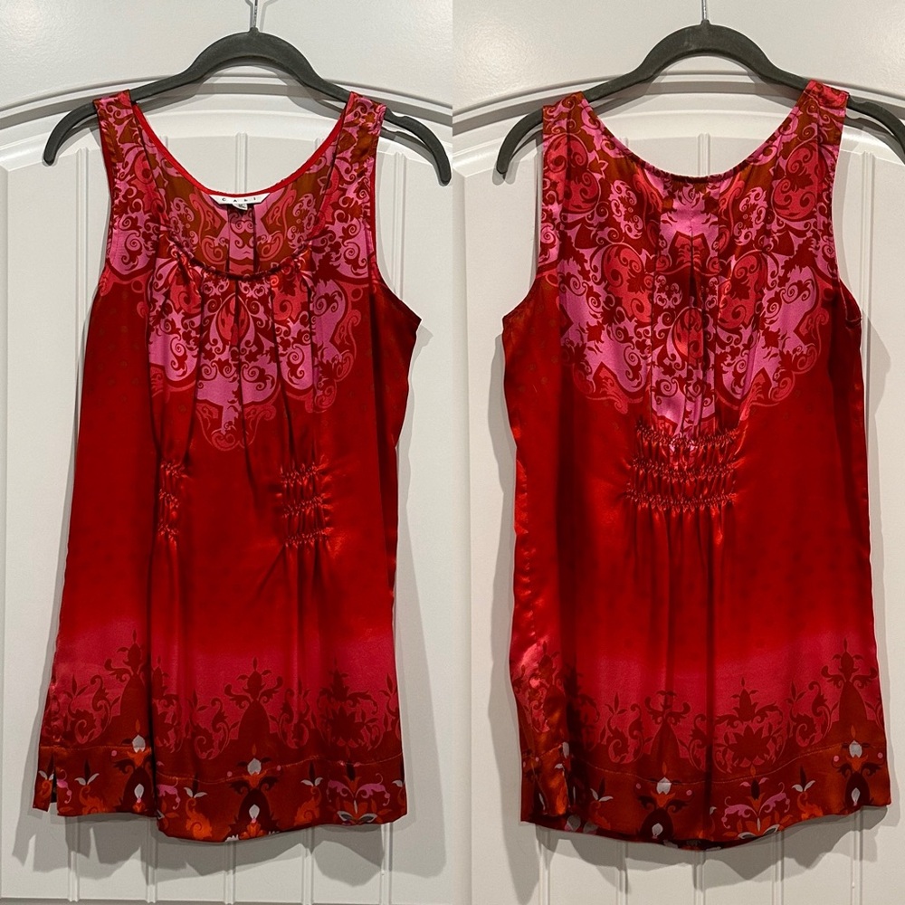Cabi Style #672 Size M 100% Silk Tank Blouse